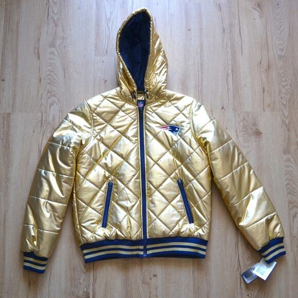NFL Team Apparel Patriots Puffer Jacket - Picture 1 of 10